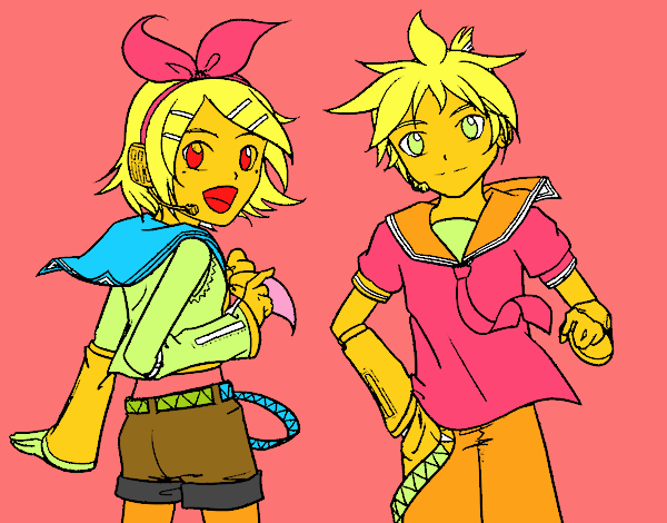 Rin y Len Kagamine Vocaloid