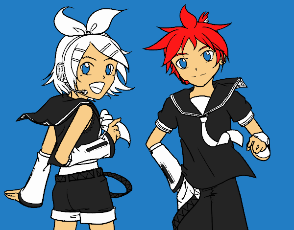 Rin y Len Kagamine Vocaloid