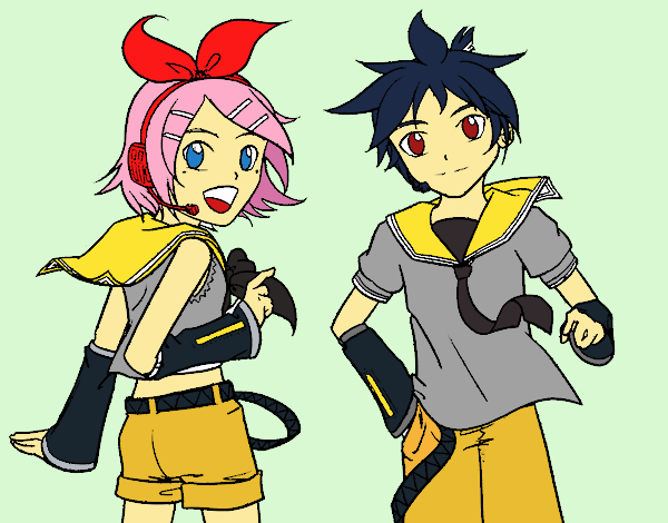 Rin y Len Kagamine Vocaloid