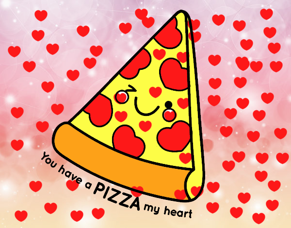 El amor esta  en la pizza