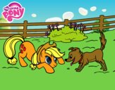 Applejack y Winona