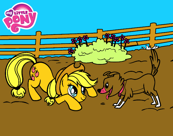 Applejack y Winona