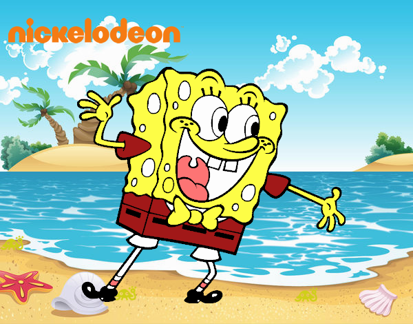 Bob Esponja saludando