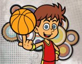 Jugador de baloncesto junior