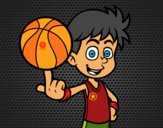 Jugador de baloncesto junior