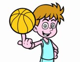 Jugador de baloncesto junior