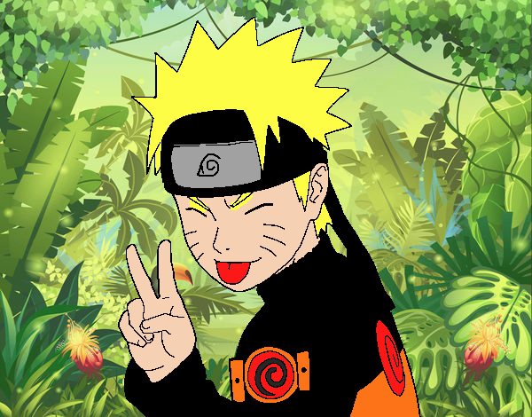 Naruto sacando lengua