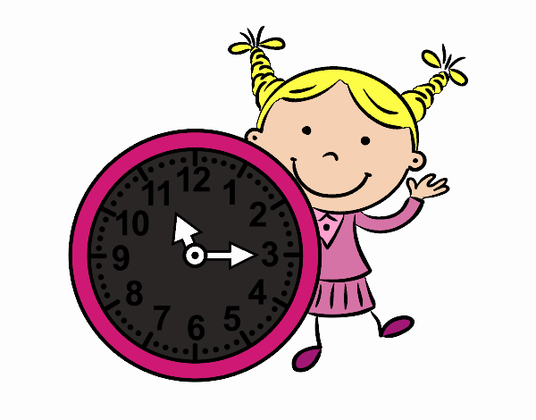 Niña con reloj