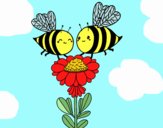 Pareja de abejas