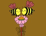 Pareja de abejas