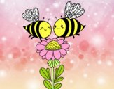 Pareja de abejas