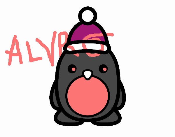 Pingüino navideño