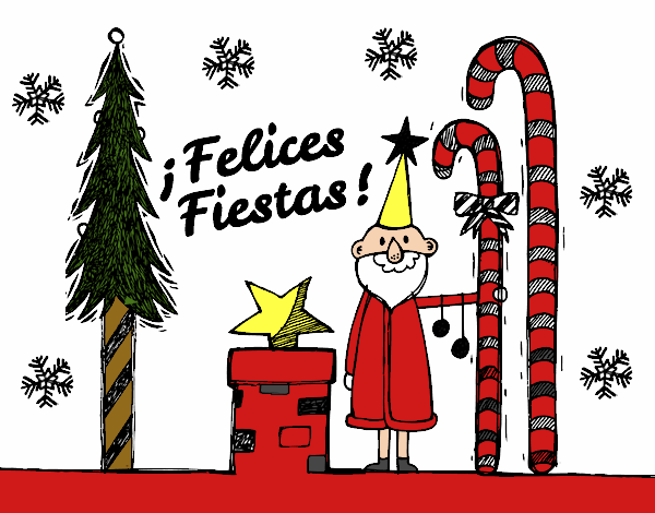 Postal Felices Fiestas