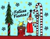 Postal Felices Fiestas