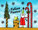 Postal Felices Fiestas