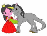 Princesa y unicornio