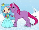 Princesa y unicornio