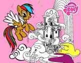 Rainbow Dash en su palacio