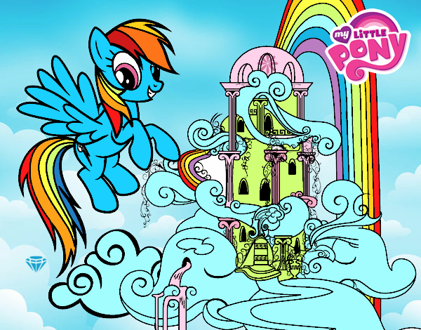 Rainbow Dash en su palacio