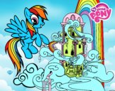 Rainbow Dash en su palacio