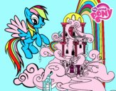 Rainbow Dash en su palacio