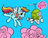 Rainbow Dash y la tortuga tanque