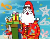 Santa Claus con regalos