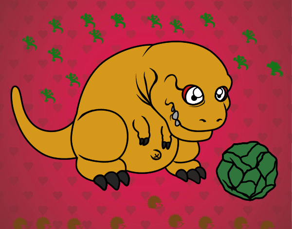 Tyrannosaurus rex jugando