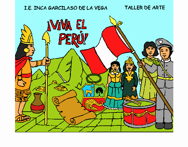 Dibujo de Viva Perú pintado por en  el día 03-12-20 a las  21:37:55. Imprime, pinta o colorea tus propios dibujos!