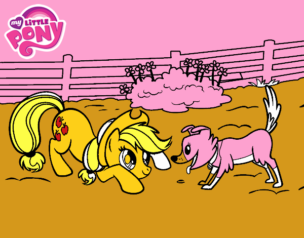 Applejack y Winona