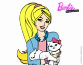 Barbie con su linda gatita