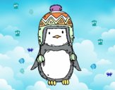 Bebé pingüino con gorrito