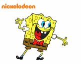 Bob Esponja saludando