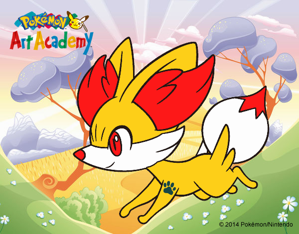 Fennekin corriendo