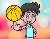 Jugador de baloncesto junior