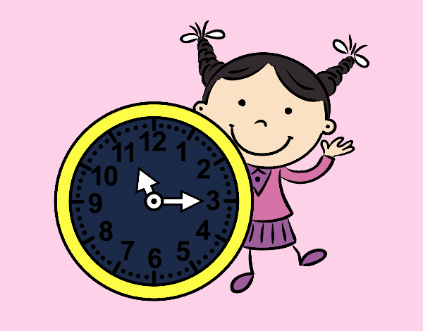 Niña con reloj