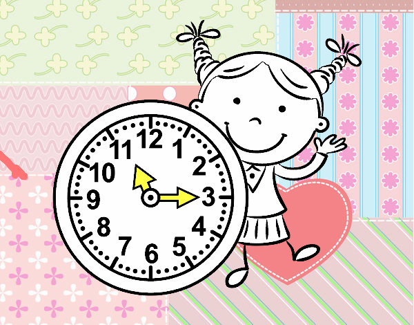 Niña con reloj