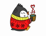 Pajarito tomando un té