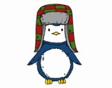 Pingüino con gorro