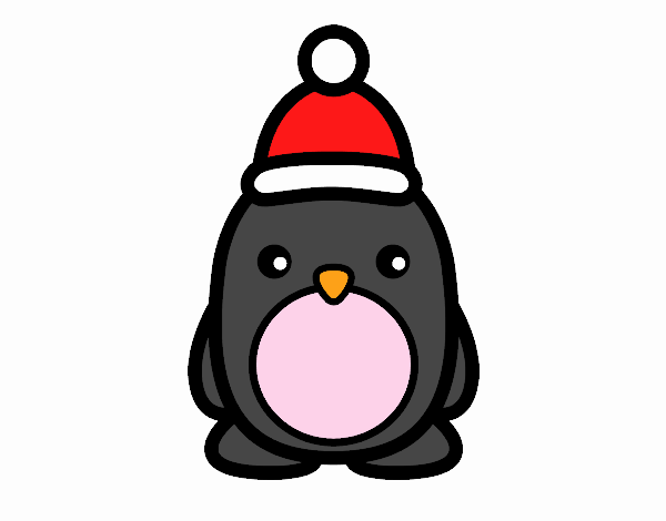 Pingüino navideño