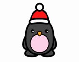 Pingüino navideño