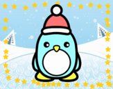 Pingüino navideño