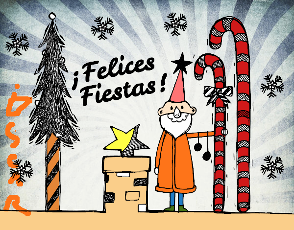 Postal Felices Fiestas