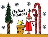 Postal Felices Fiestas