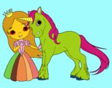 Princesa y unicornio