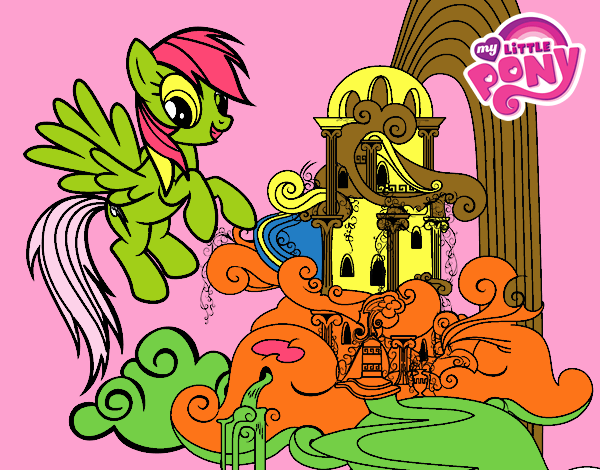 Rainbow Dash en su palacio