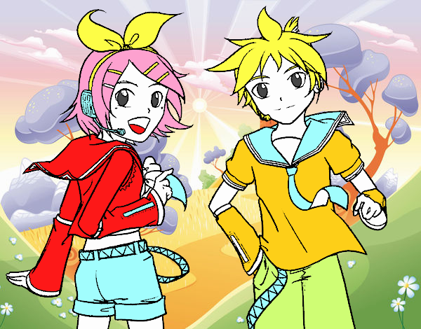 Rin y Len Kagamine Vocaloid