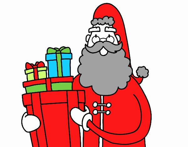 Santa Claus con regalos