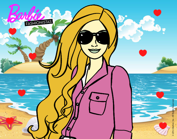 Barbie con gafas de sol