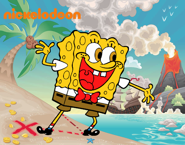 Bob Esponja saludando